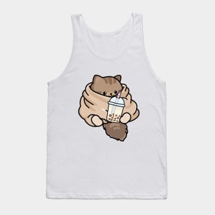 Cozy Kitten Loves Boba! Tank Top